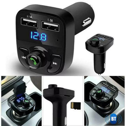 1/3/5PCS Car Bluetooth FM Transmitter Wireless Radio Adapter For Auto Music Stereo Player Dual USB Fast Charger For Smart Phone