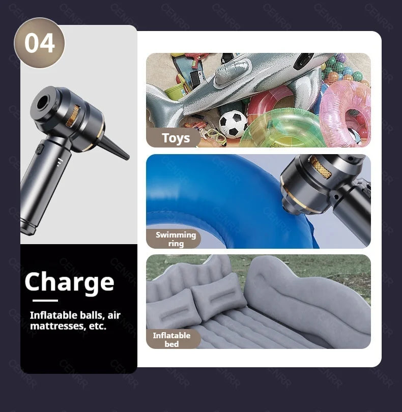 CENRR Car Vacuum Cleaner 998000PA Handheld Wireless Powerful Portable Vacuum Cleaner Home Appliance Cleaning Machine Car Cleaner
