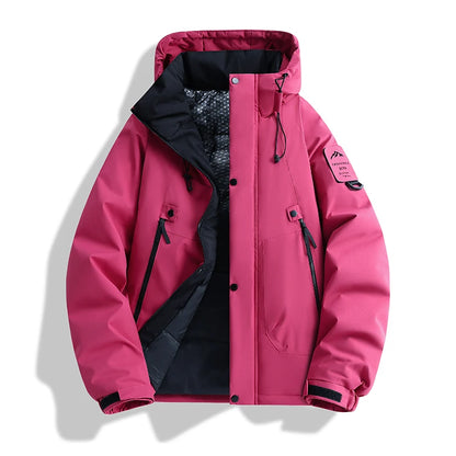 Winter Windproof Warm Puffer Jacket Men's Waterproof Outdoor Couple Thick Coat Casual Graphene Hooded Multi-Pocket Parkas