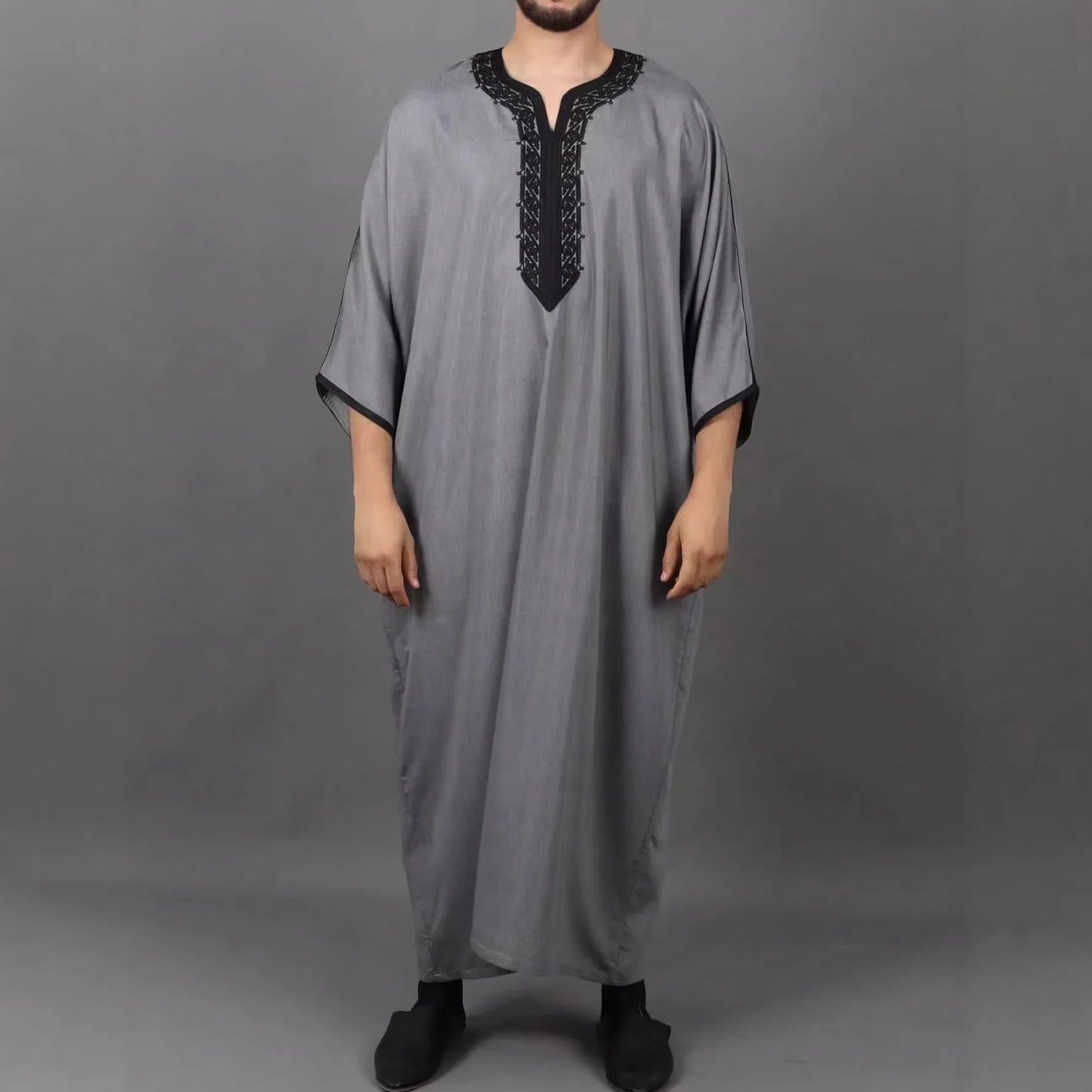 2026 Loose Stand Collar New Round Neck Arabic Men's Clothing
