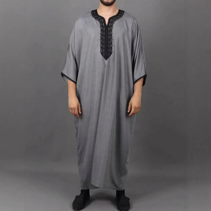 2026 Loose Stand Collar New Round Neck Arabic Men's Clothing