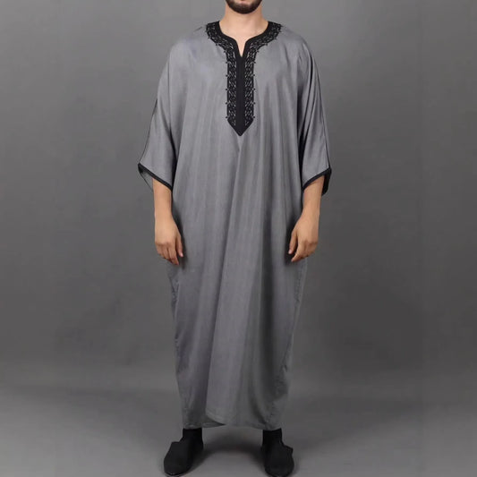 2026 Loose Stand Collar New Round Neck Arabic Men's Clothing