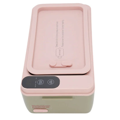 Cordless Electric Lunch Box 40W Heated Lunch Box 1L 304 Stainless Steel Portable Food Warmer Battery Powered For Travel Work