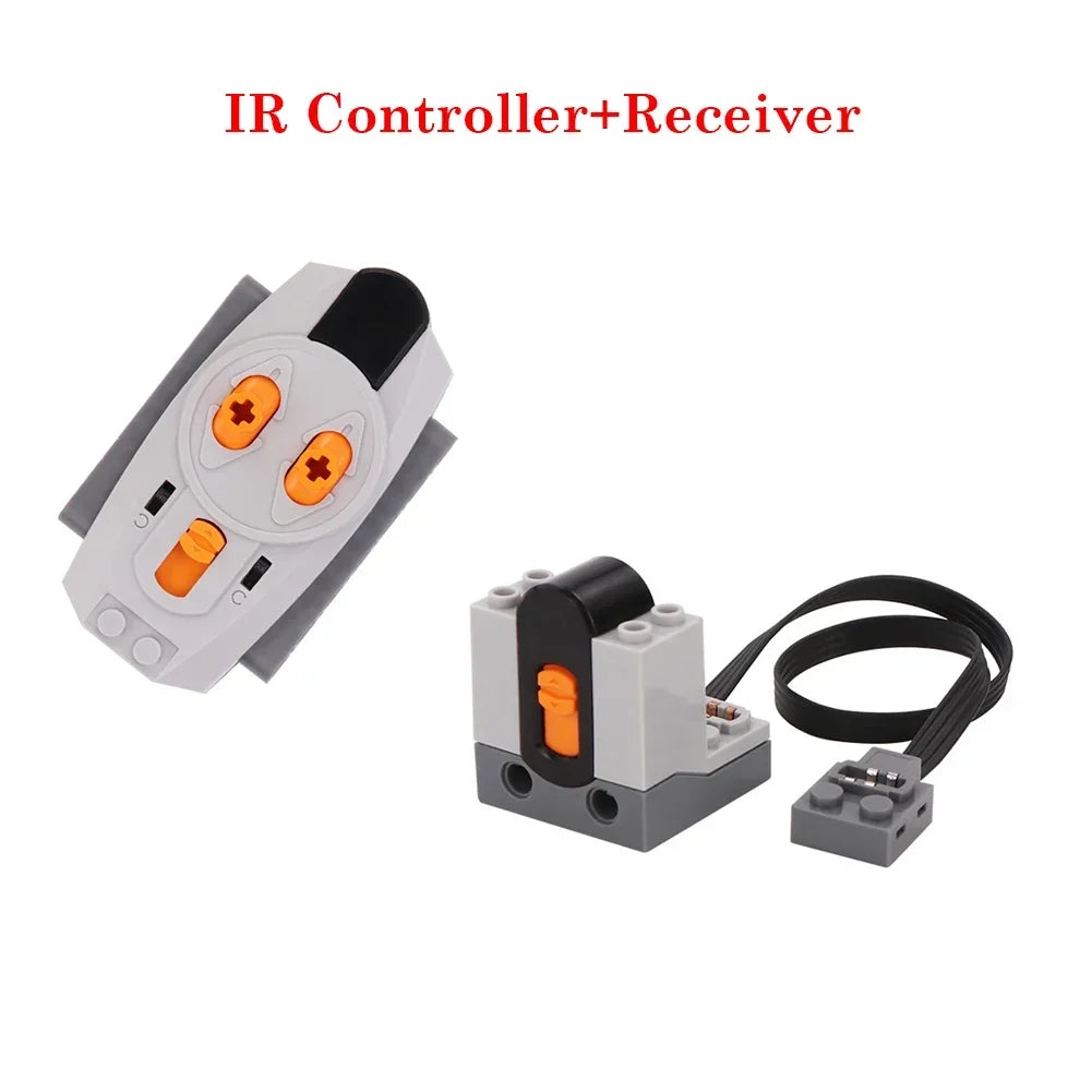 MOC Power Functions Parts Technical Servo Train Buggy M Motor 8883 Modified IR Remote Power Group Sets Lithium Battery Box 9686