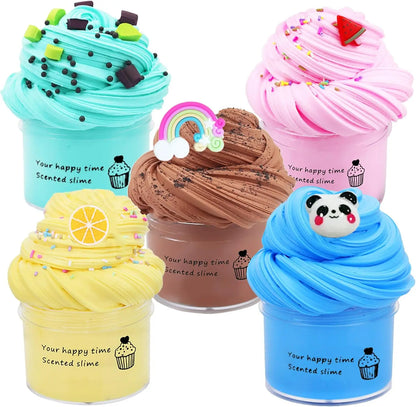 Butter Slime Kit 100ML Super Soft and Non-Stick DIY Fluffy Putty Stress Relief Toys Party Favor Toys For Kids Birthday Gifts