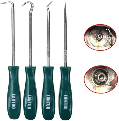 Hot Sale 4Pcs 135mm Car Auto Vehicle Oil Seal Screwdrivers Set O-Ring Seal Gasket Puller Remover Pick Hooks Repair Tools For Car