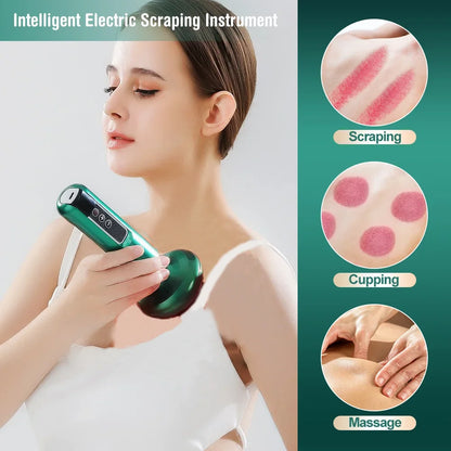 Rechargeable Electric Cupping Massager Vacuum Suction Cup GuaSha Beauty Health Scraping Massager Body Care Tools Portable Ease
