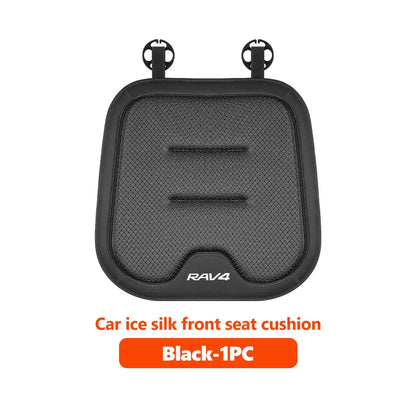 Car Seat Cover Ice Silk Backrest Cushion Rearseat Protector Mat For Toyota RAV4 20 30 XA30 2007 2009 2010 2011 2012 2013 2006