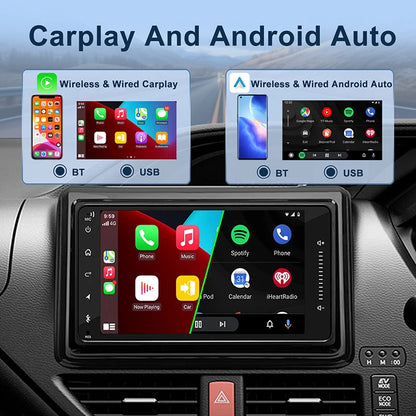 7" 4-64GB For Toyota Kluger 2007-2013 Car Stereo Radio Wireless Apple Carplay Android Auto Head Unit FM GPS BT