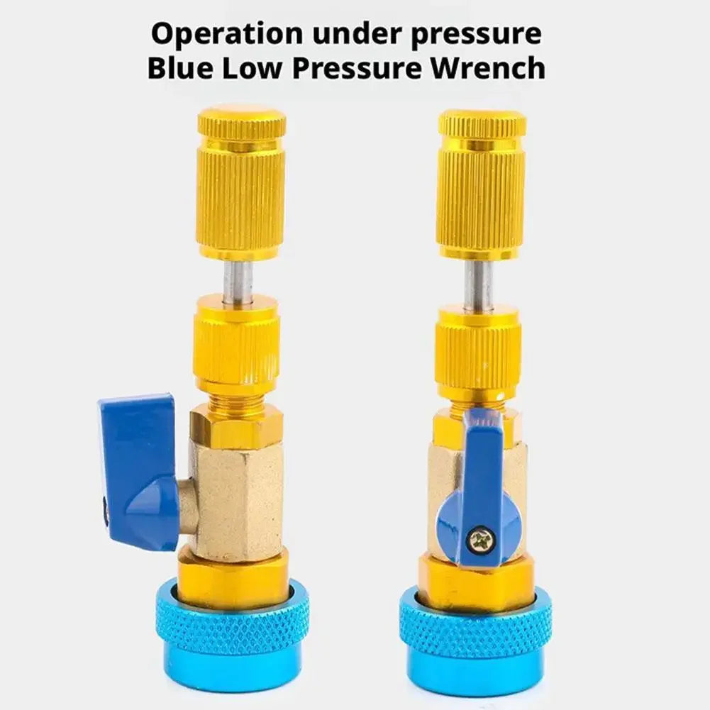Adjustable A/C Valve Core Puller R134A High Low Pressure Wrench Remover Tool for Car Air Conditioner Repair Quick Removal