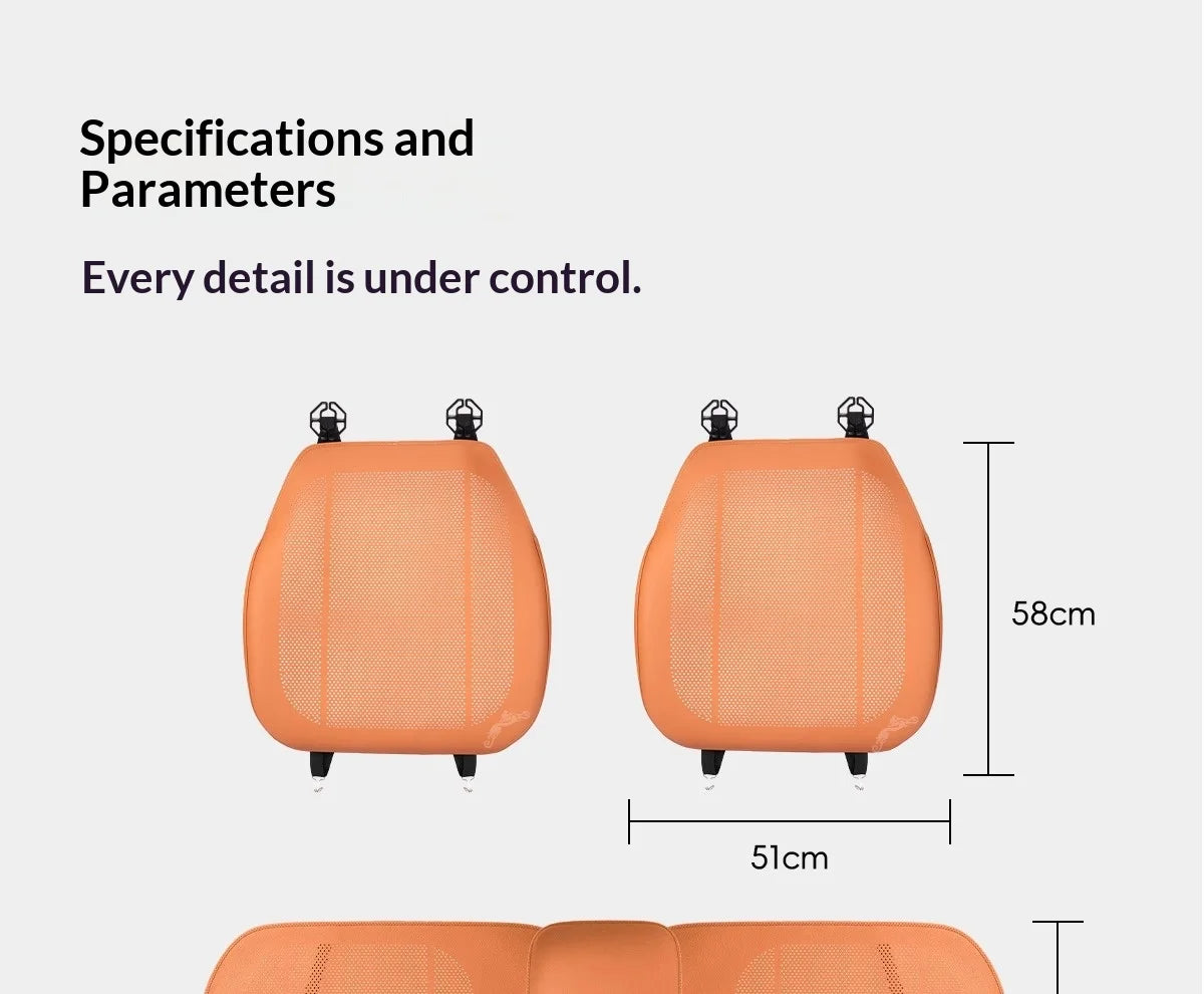 Universal High-End Summer Thin Car Seat Cushion Set for Four Seasons Interior Ventilation And Breathability