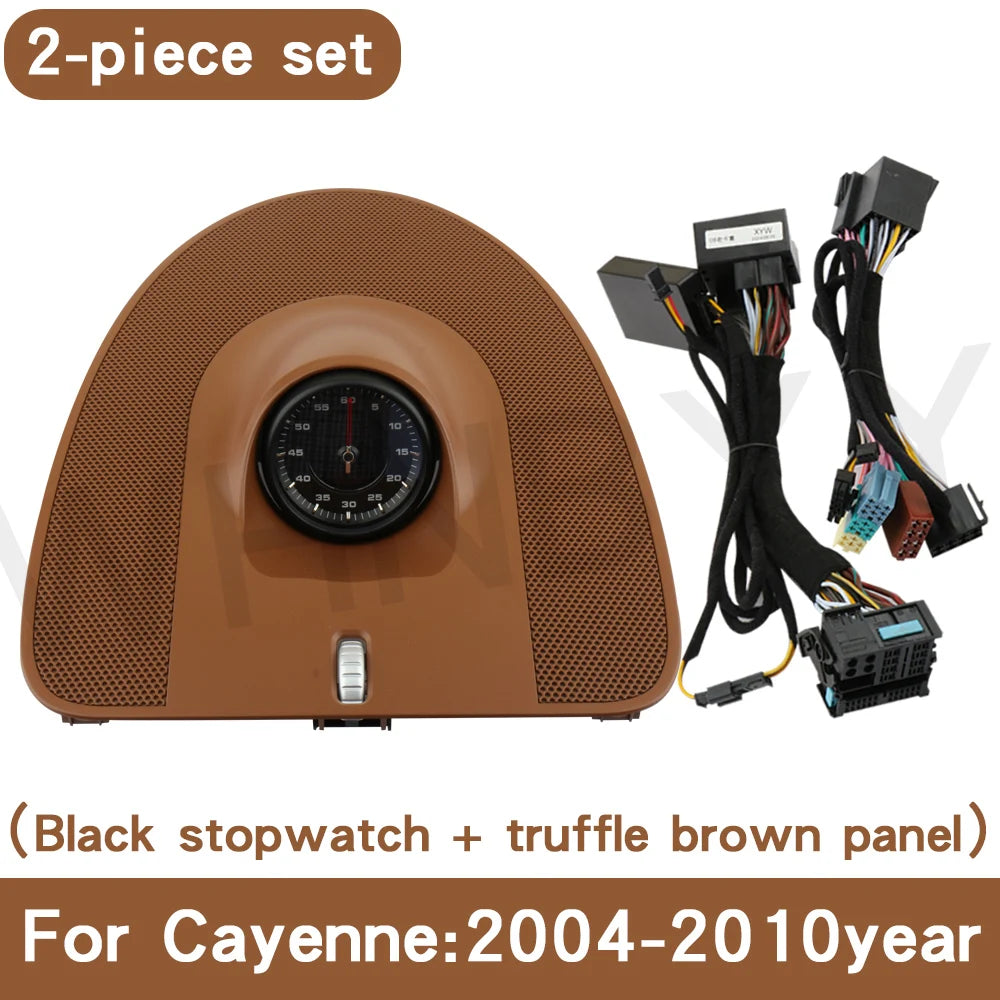 For Porsche stopwatch 2004-2010 Cayenne 955 stopwatch clock dashboard modification compass instrument panel interior accessories