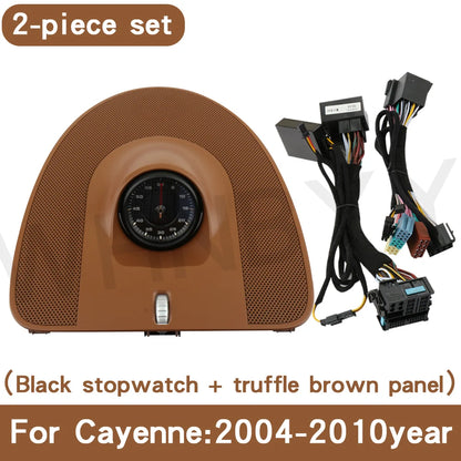 For Porsche stopwatch 2004-2010 Cayenne 955 stopwatch clock dashboard modification compass instrument panel interior accessories