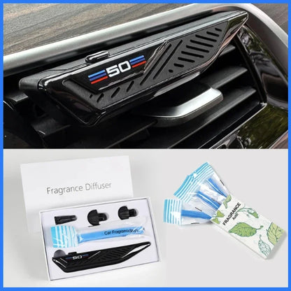 Car Air Freshener For BMW F30 F10 Blade Shape Air Vent Perfume Diffuser Fragrance Holder With Refill Strips