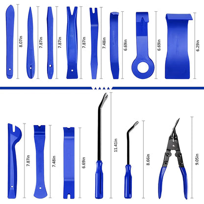43pcs Hand Tool Set Pry Disassembly Tool Interior Door Clip Panel Trim Dashboard Removal Tool Kit Auto Car Opening Repair Tool