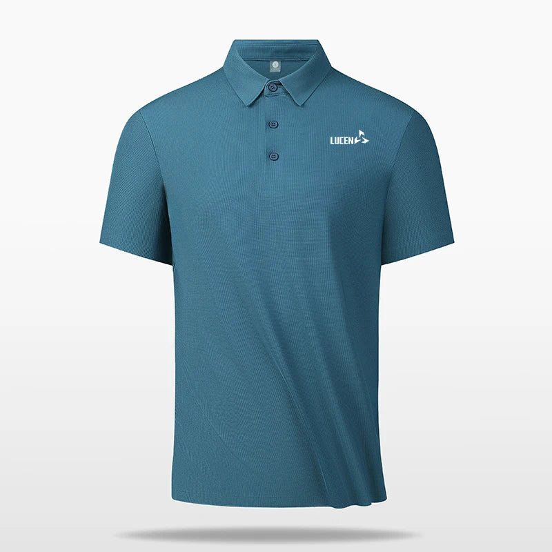 LUCEN Men's high-quality outdoor sports golf casual polo shirt for fitness running breathable short-sleeved T-shirt Tops