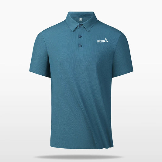 LUCEN Men's high-quality outdoor sports golf casual polo shirt for fitness running breathable short-sleeved T-shirt Tops