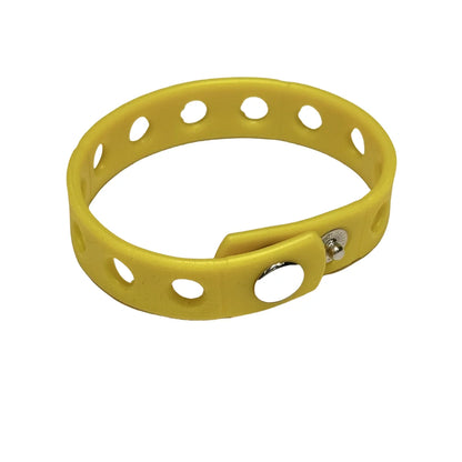 1/12/50/100PCS 21cm Silicone Flexible Holes Fit Shoe Charms Wrist Band Bracelet Sports Casual Bangle For Watches Decorations