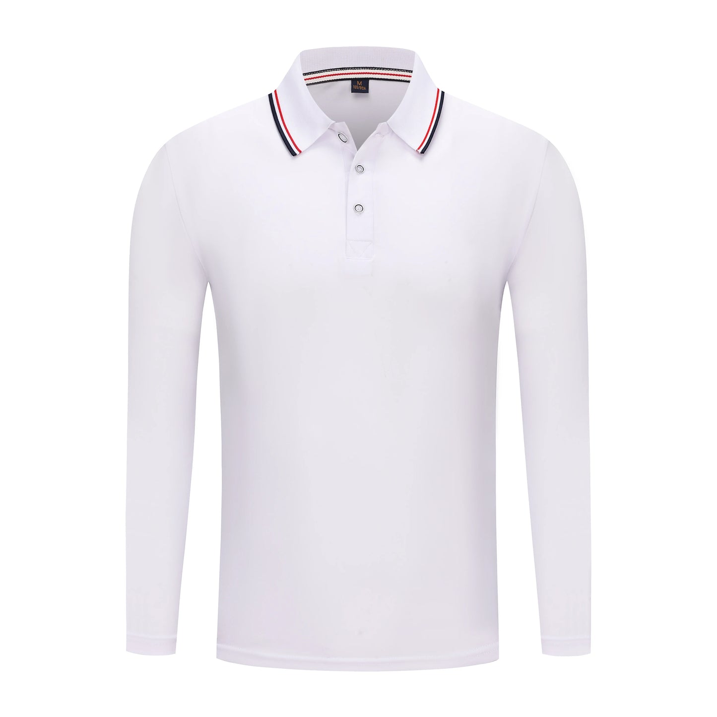 New Men's Business Casual Long Sleeved Shirt Solid Color Formal Polo Shirt Fashionable Breathable Comfortable Versatile Work Top