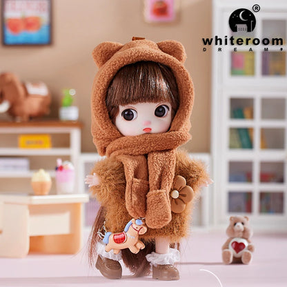 13cm Bjd Doll Trendy Collectible Toy Four Series Styles Changeable Outfit Phone Backpack Pendant Free Dopamine Color Lanyard Mul
