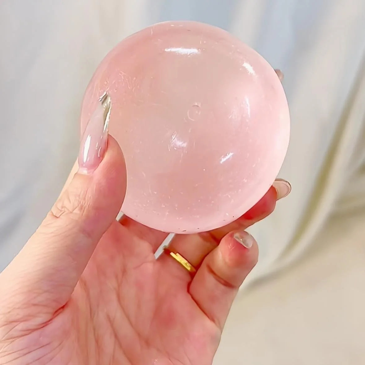 Blue Maltose Squishy Toy Cute Mochi Anti Stress Fidget Toy Soft Simulated Bule Transparent Ball Quick-rebound Decompression Toy