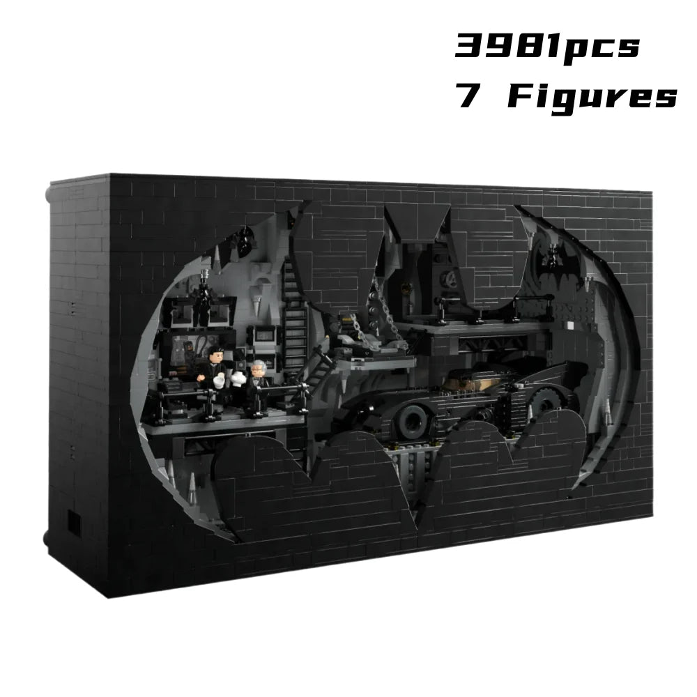Cheapest 3981Pcs Bat Shadow Box Model Bricks Modular Super Hero Building Blocks Sets Adults Collect Christmas Gifts
