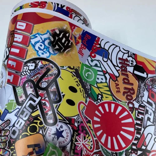 20/30/40/50/58X152CM Premium Graffiti Stickerbomb Vinyl Wrap Car Motorcycle Scooter Bike Wrapping Covers Decal Film