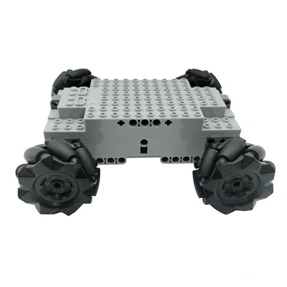 2IN1 Universal Technical Building Block Chassis Electric Omnidirectional Mecanum Wheels 4WD RC Vehicle Crawler Tank Excavator