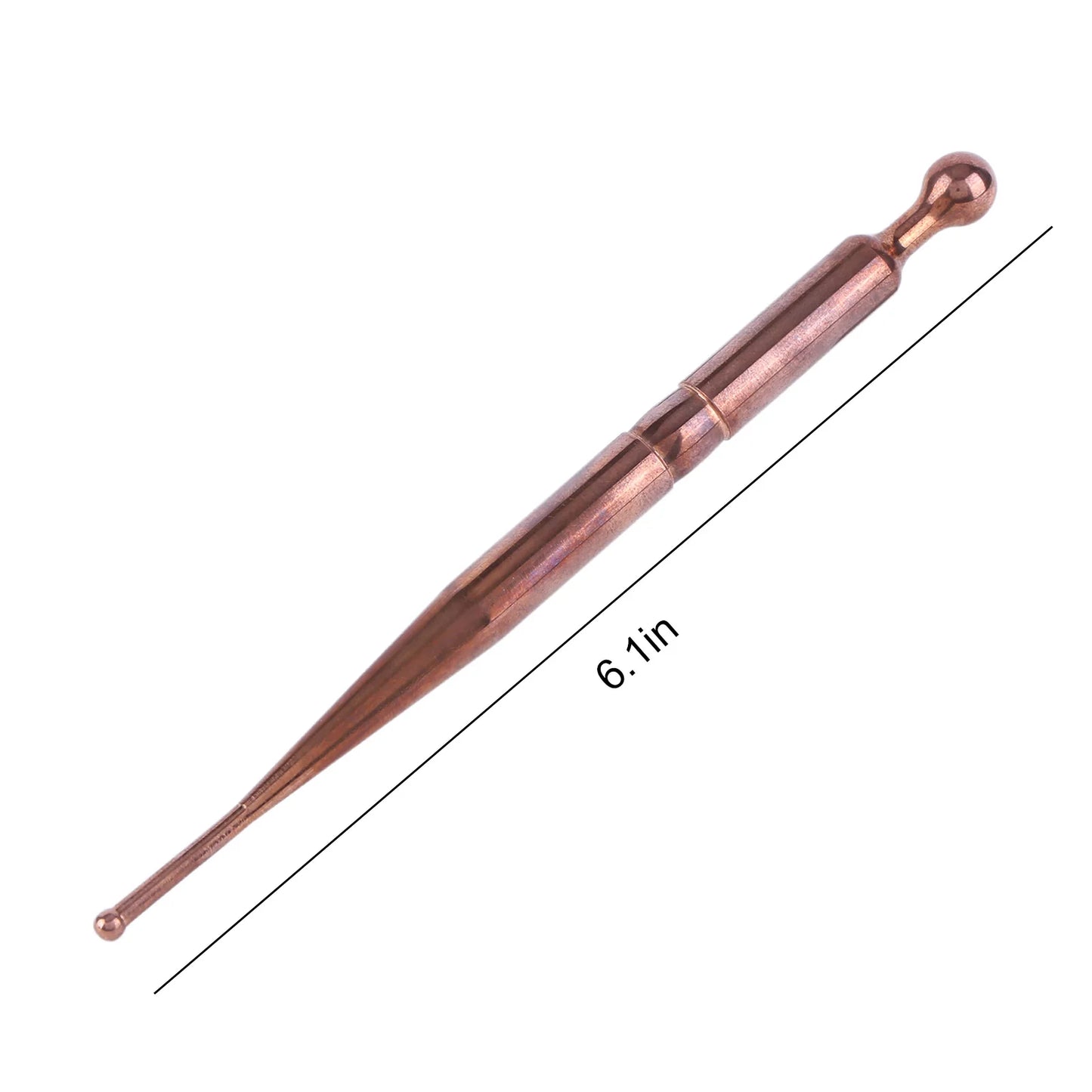 Pure Copper Massage Wand Lightweight Trigger Point Massage Acupressure Pen Handmade for Muscle Relief and Improved Circulation