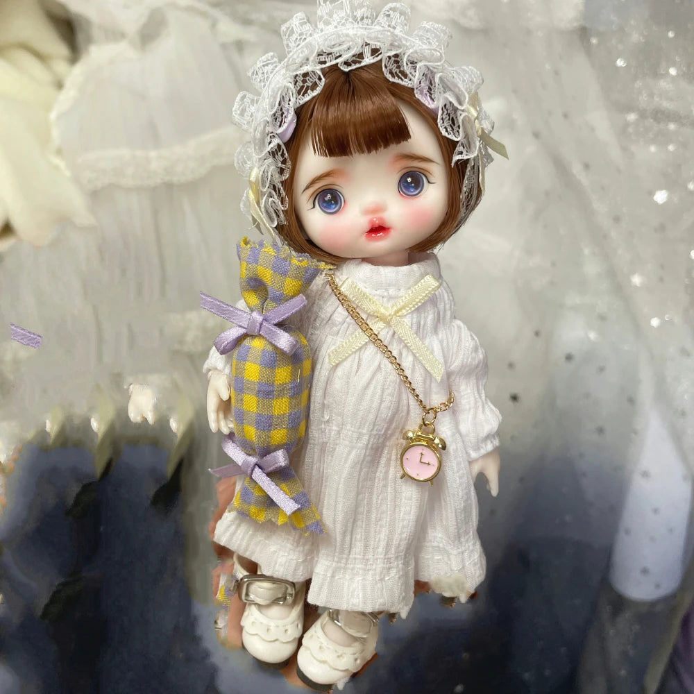 Original Bjd Diy Dress Up Doll 1/8 Joint Mobility Fashion Princess Doll 3d True Eye Girl.S Birthday Full Set Accessories Gift
