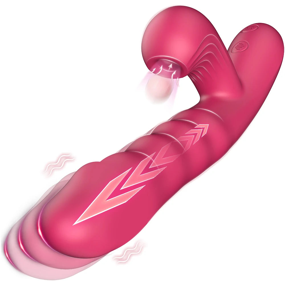 Clit Sucker Vibrator for Women Thrusting Vagina G-Spot Vibrator Sucking Clitoris Stimulator Female Masturbator Sex Toy for Women