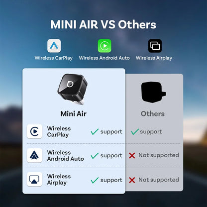 OTTOCAST MINI AIR Cube 4.0 Wireless CarPlay Android Auto 3 in 1  Adapter Screen Mirroring Car Accessories for Youtube Tiktok
