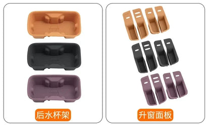 For Chery ICAR V27 2026 Silicone Cup Holder Mat Wireless Charging Anti Slip Pad Tailgate Storage Box Interior Accessories Kit