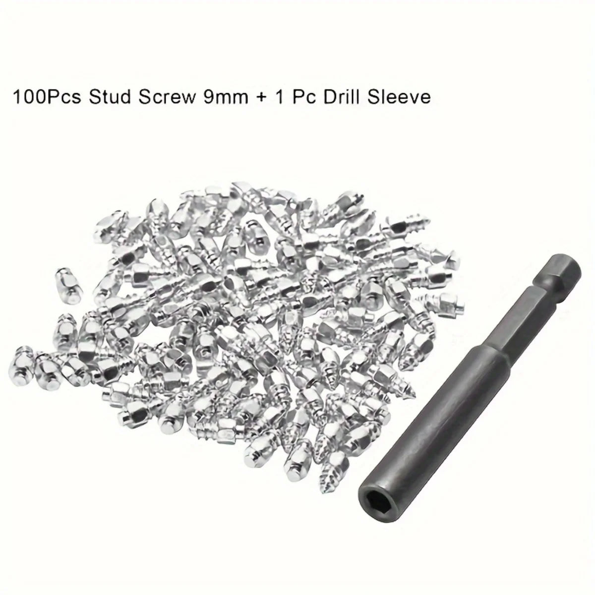4*12/4*9mm non-slip skid nails Non-slip wheel tires 100PCs for cars motorcycles bicycles cars winter emergency
