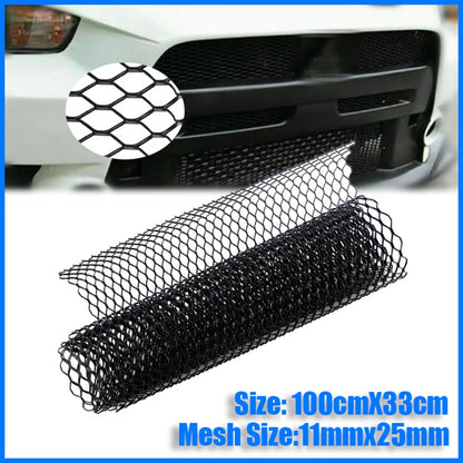 Universal Aluminum Alloy Grille Mesh Grill Cover Car Bumper Fender Hood Vent Grille Net Car Grid Ventilation Grille 11x25mm