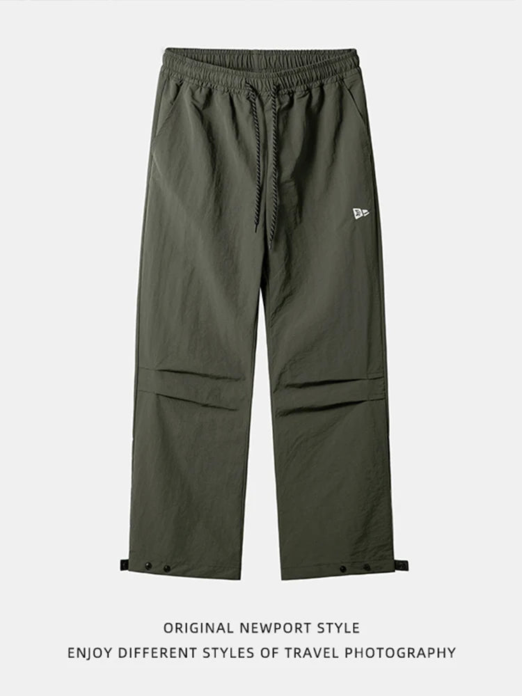 Outdoor Snowproof Men's Thermal Cotton Pants Winter Outdoor Skiing Trousers Windproof Breathable Straight Leg Casual Pants