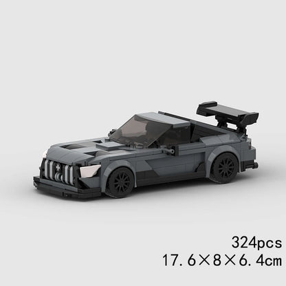 MOC Speed Sports Super Race Car Model Building Blocks Pickup Police Bricks City Racing Vehicle SUV Technical Rally Sport Toy