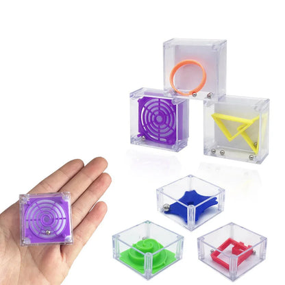 Balance IQ Maze Game Set  3D Brain Teaser Fun Mini Cube Puzzle in a Box Party Favors for Kids Teens Adults Ideal Prizes Gifts