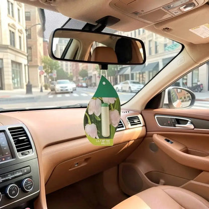 Natural Car Air Freshener with Refillable Design and Essential Oil Blends for Aromatherapy in Vehicles
