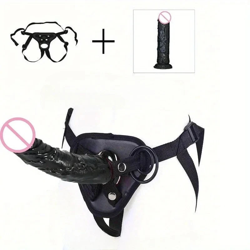 Wearable Strapon Penis for Lesbian G Spot Erotic Stimulator Adult Standard Size Panties Strap on Dildo Pants Sex Toys for Women