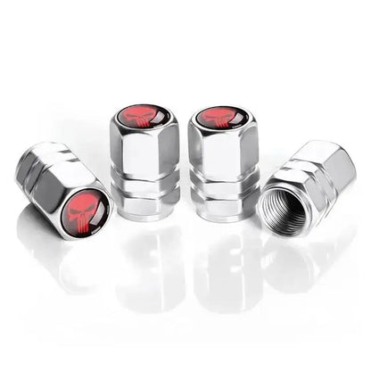 Champ Aluminum Car Tire Valve Stem Caps Wheel Nipple Cover AirCover Cap Set for Cars SUVs Bike Trucks BHL1858-FRO