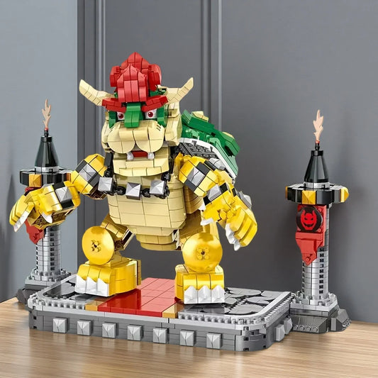1000+/PCS Monster King building block set, Fire-breathing dinosaur model, boy puzzle toys, desktop ornaments, birthday gifts