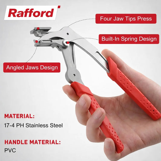 Rafford Car Clip Removal Pliers, Trim Fastener Remover Tool, Push Rivet Puller, Damage-Free Auto Panel Clip Plier