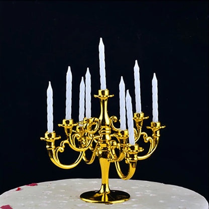1Pcs 1:12 Dollhouse Mini Table Candle Candlestick Christmas Birthday Party Scene Home Ornament