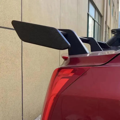Car Modification Universal Tail Wing Without Punching MP Large Tail Fixed Wing Carbon Grain GT Tail Spoiler Car accessories