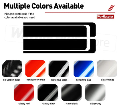 2 Pcs Engine Cover Decal Boonet Hood Stripes Sticker For Ford Ranger 2025 2024 2023 T9 Raptor 4X4 Off Road Wildtrak Accessories