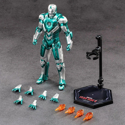 ZD Toys Iron Man MK8 MK34 MK20 MK32 MK31 MK18 MK28 Action Figures Tony Stark Movable Anime Mecha Model Avengers Collection Toys