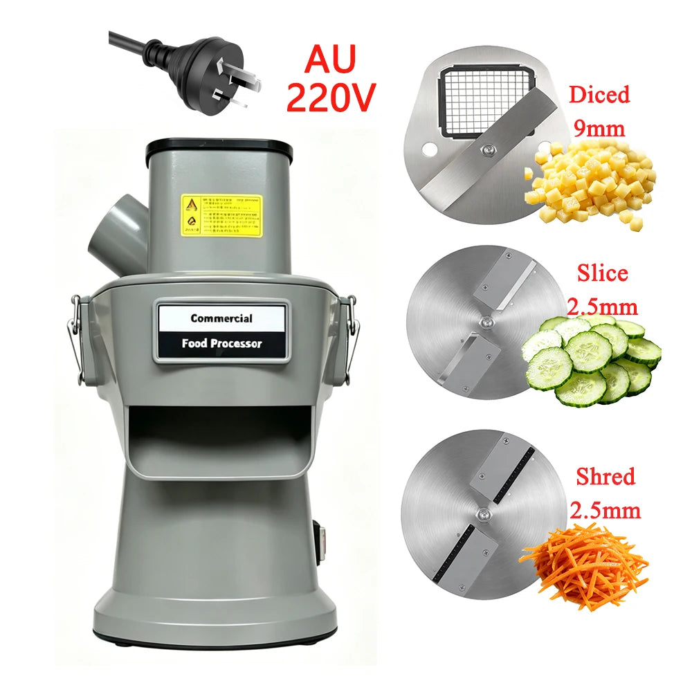 Stainless Steel Commercial Vegetable Cutter Slicer Shredder Dicer Multifunctional Food Processor for Professional Kitchen Use