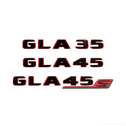 2024 New style Two tone Letters Numbers GLA35 GLA45 GLA45S Turbo 4matic+ for Car Fender Trunk Rear X156 Sticke