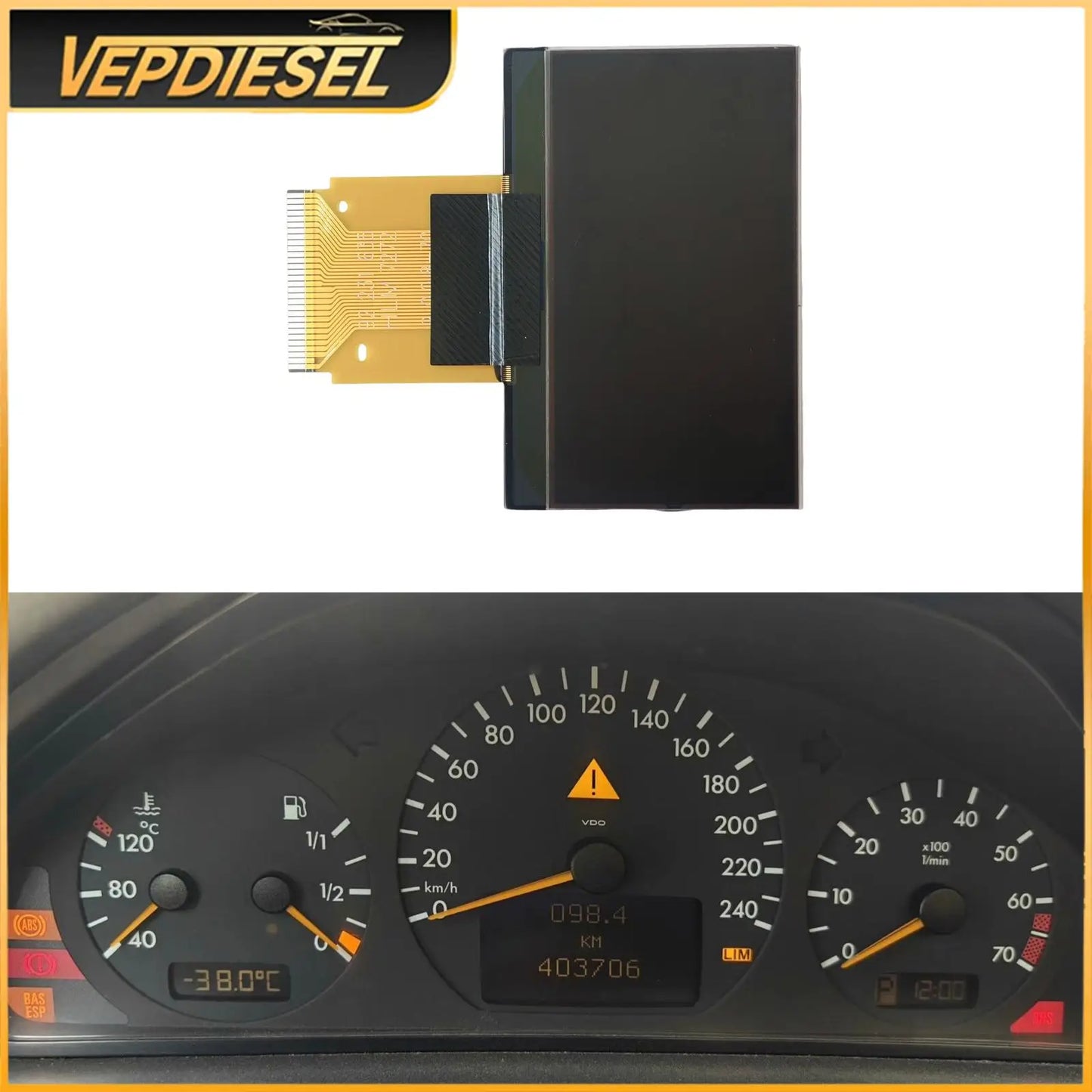 Dashboard LCD Central Display Screen A2085405711 A2085406411 A2085406611 For Mercedes E-Class W210 S210 CLK-Class W208 A208 C208
